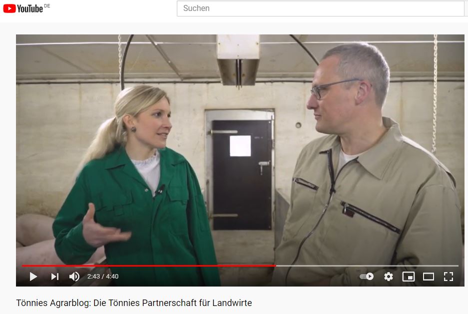 Neues Agrarblog-Video: Franzi besucht den Tönnies-Partnerbetrieb von Jochen